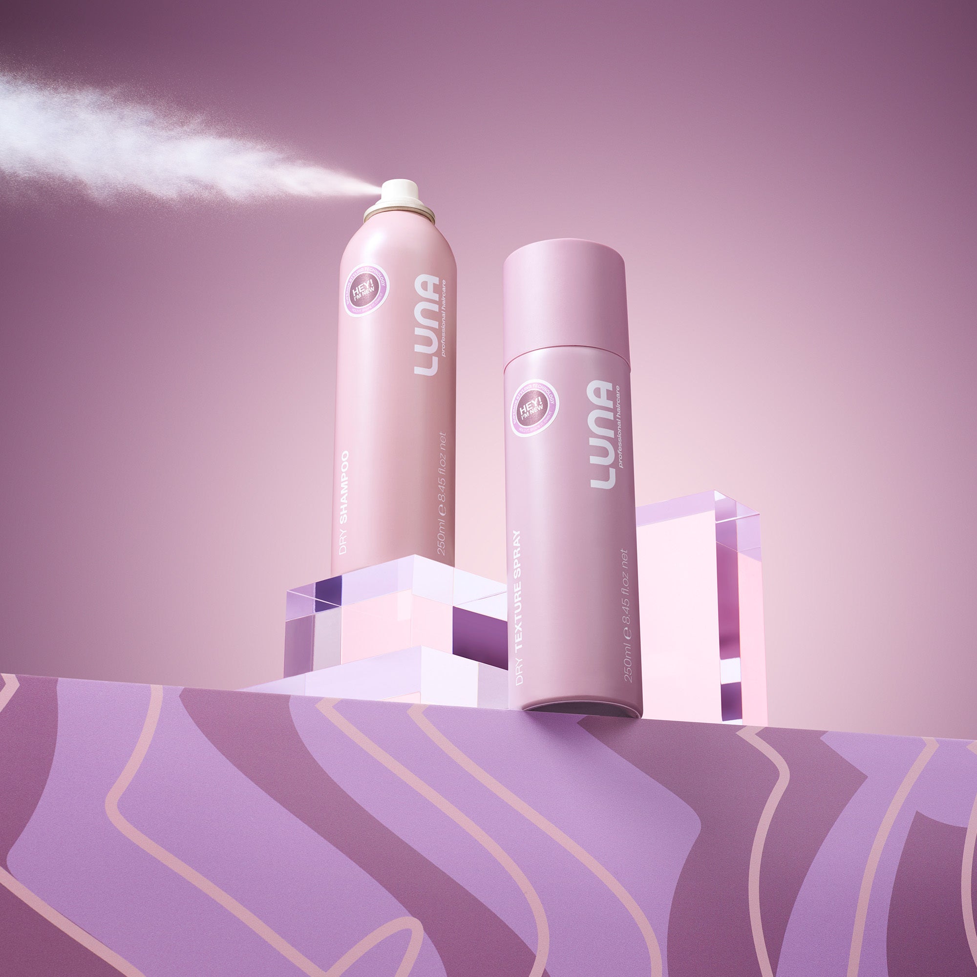 Luna Pro Haircare Dry Shampoo and Texture Spray Styling Hair Products
