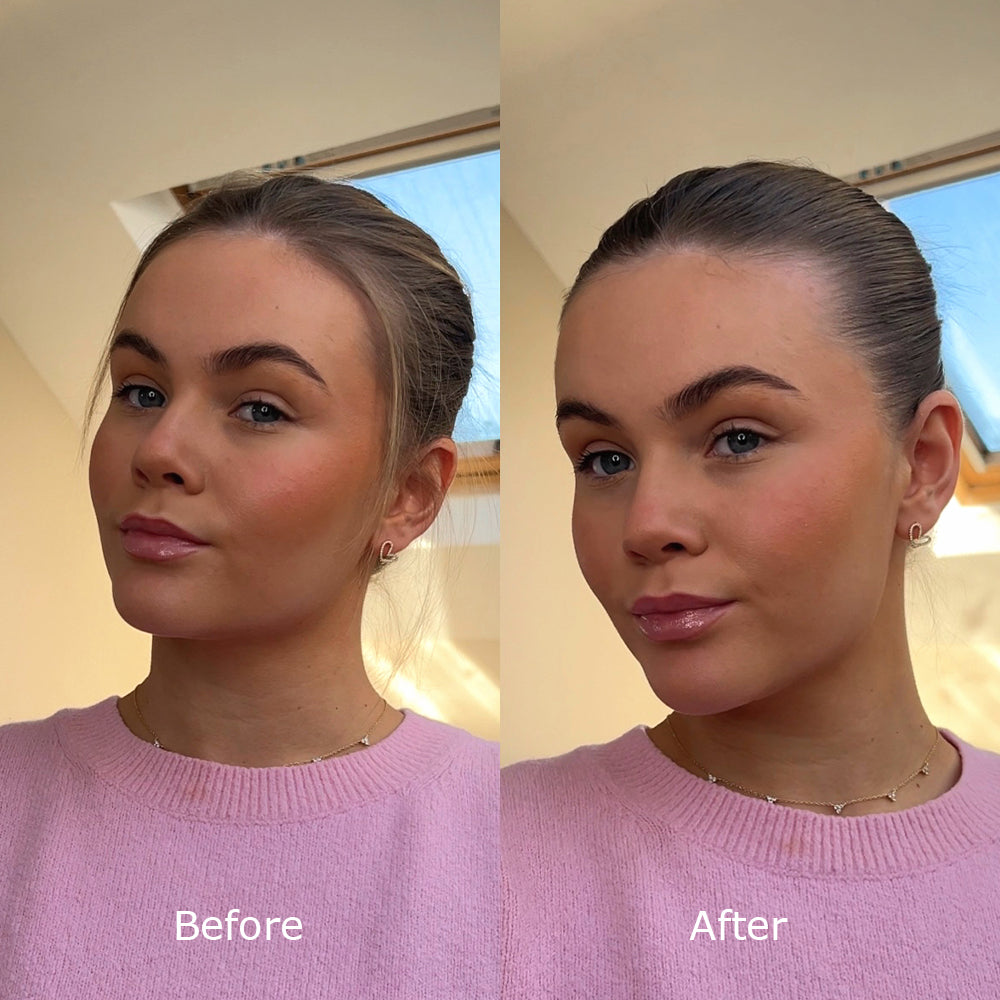 Luna Professional Haircare Stray Tamer Styling Product Before and After